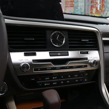 Mijlocul de Control CD Capacul Panoului Ornamental Autocolant din Oțel Inoxidabil de Styling Auto Interioare Accesorii Pentru Lexus RX 200t 450h 2016-2020