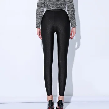 În 2020 se Potrivesc 150 kg grăsime MM plus dimensiunea femei toamna talie mare negru nailon jambiere pantaloni de înaltă elastic material stretch XL-5XL K1011S