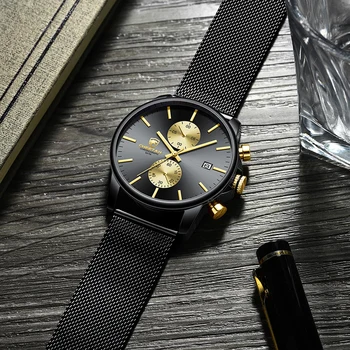 GHEPARD Bărbați Ceasuri de Lux de Top de Brand Sport Impermeabil Cuarț Ceas Barbati Cronograf Ceas de mână de Afaceri Relogio Masculino