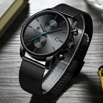 GHEPARD Bărbați Ceasuri de Lux de Top de Brand Sport Impermeabil Cuarț Ceas Barbati Cronograf Ceas de mână de Afaceri Relogio Masculino