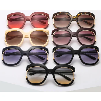 OEC CPO Supradimensionat Jumătate cadru ochelari de Soare pentru Femei Brand Pătrat Mare Cadru Doamnelor Nuante de Lux Negru Ochelari de Soare Femei UV400 O235