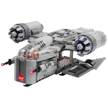 Noul LED Set pentru Ras Coroana de Stele Serie de Blocuri de Lumină Cu Baterie Compatibil cu Cutia pentru Jucarii Lego Oferi Copiilor Cadouri de Crăciun