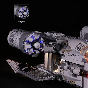 Noul LED Set pentru Ras Coroana de Stele Serie de Blocuri de Lumină Cu Baterie Compatibil cu Cutia pentru Jucarii Lego Oferi Copiilor Cadouri de Crăciun