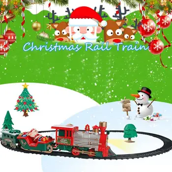 Copiii Mici Tren de Jucărie Electrice de Lumina si Muzica de Craciun Tren de Jucarii pentru Copii, Decoratiuni de Craciun Pentru Casa navidad 2019