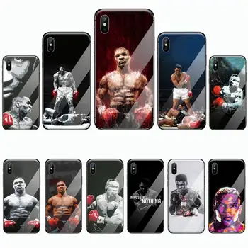 Campion de box Muhammad Ali Caz Telefon din sticla Temperata Pentru iphone 5C 6 6S 7 8 plus X XS XR 11 PRO MAX