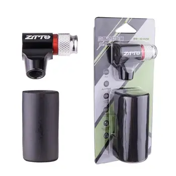 Pompa cu CO2 Pentru Biciclete Schrader Presta Adaptor Pompă de Bicicletă Pneumatic Aluminiu Anvelope Tub Mini-Pompa de Mana NICI cu Cartușe de CO2 Pneumatic