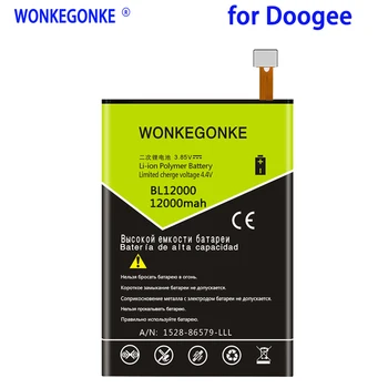 WONKEGONKE 12000mah Pentru Doogee BL12000 Baterie BL12000 PRO de Înaltă calitate baterie de telefon mobil cu număr de urmărire