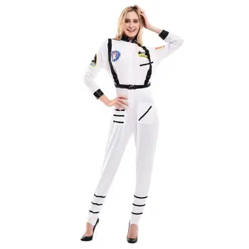 Snailify Femei Costume Cosplay Anime Super Femei Costum Salopeta Alb Costum De Astronaut Halloween Cosplay Purim Uzura De Partid