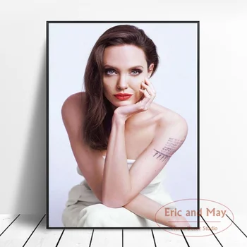 Sexy Angelina Jolie Panza Pictura Postere Si Printuri Imaginile De Pe Perete Vintage Poster Decorativ Decor Acasă Obrazy