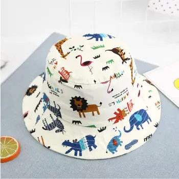 2019 Creative Animal Leu bufnita dinozaur Găleată Pălărie pentru copii Drăguț bob Capac Hip Hop Gorros Vara Capace Panama Pălărie Găleată de Pescuit