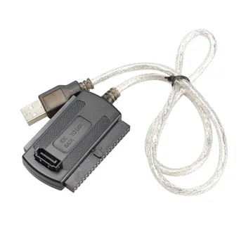 USB 2.0 la IDE SATA 5.25 S-ATA 2.5/3.5 Inch Hard Disk Cablu Adaptor pentru PC, Laptop @M23