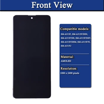 SUPER AMOLED Display Pentru Samsung Galaxy A51 LCD A515 A515F A515F/DS A515FD LCD Touch Screen Digitizer Asamblare