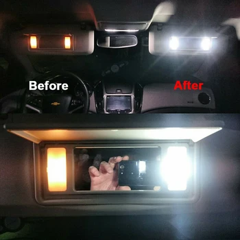 4buc T6 C5W Festoon Cupola de Lumina de Citit 28mm 29mm Becuri LED Auto Interior Parasolar Oglindă Lumini Lămpi Albe 4014 9 SMD