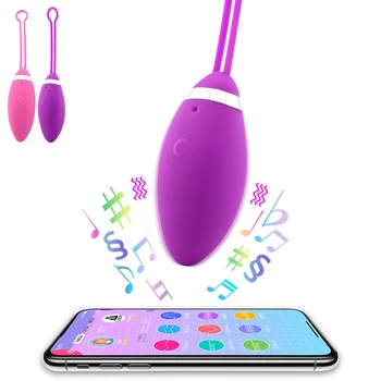 Dragoste Ouă Bluetooth App Vibrator USB de Reîncărcare fără Fir Control de la Distanță Vibratoare Pentru Femei Vibratoare Jucarii Sexuale Masturbari Ouă Vibrador