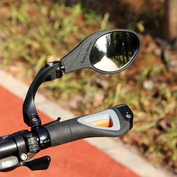 Bicicleta oglindă 22,2 mm ghidon MTB road de echitatie biciclete oglinda retrovizoare 360 de grade de rotație ajustabilă din oțel inoxidabil oglinda
