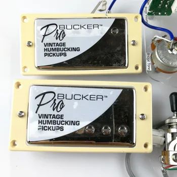 1 Set Chrome LP Standard ProBucker N și B Chitara Electrica Doze Humbucker cu Pro Cablajul Pentru EPI Capac de argint