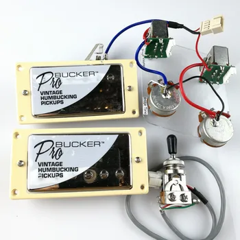 1 Set Chrome LP Standard ProBucker N și B Chitara Electrica Doze Humbucker cu Pro Cablajul Pentru EPI Capac de argint
