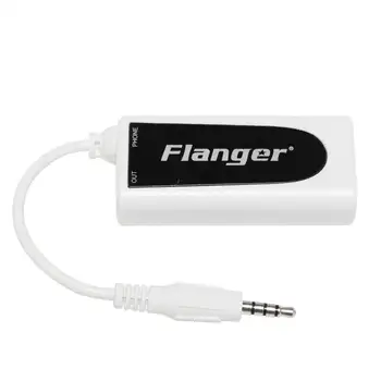 Flanger FC-21 Software-ul de Chitara Bass Efect Alb Convertor Adaptor Părți de Chitara pentru Telefonul Mobil IPhone IPad și Android Telefon