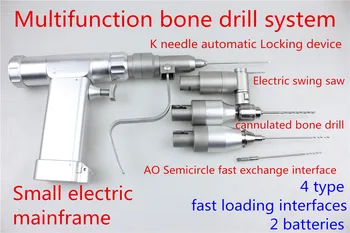 Medicale pentru animale mici ortopedice instrument multifuncțional canulate os burghiu Electric desfășurare a văzut gol K ac AO interfață