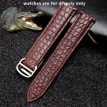 Calitate piele de Crocodil curea maro negru roz brățară pentru bărbați și femei adaptare Rezervor Londra SOLO lanț de ceas
