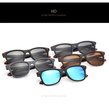BRAND DESIGNER de Moda Cool ochelari de Soare Polarizat Bărbați Femei Conducere Cadru Pătrat Ochelari de Soare Ochelari de cal de sex Masculin UV400 Om Nou Gafas