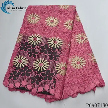 Alisa violet franceză net dantela tesatura tul brodat cu pietre 5 metri/bucata africane dantela nigerian plasă de material pentru rochie de petrecere