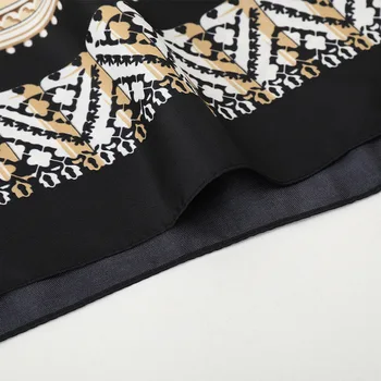 Brand de lux 2021 Designer de Mătase Pătrat Eșarfă pentru Femei din Satin Gât Cravată de Păr Trupa Supradimensionat Plaja Hijab Cap Feminin Foulard hijab