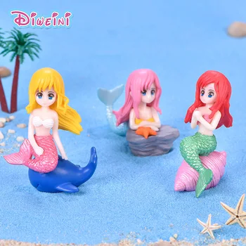 Noua Prințesă Sirenă Pește Fată Model De Acțiune Figura Desene Animate Figurina Tort De Decorare Bucătărie De Jucărie, Păpuși Cadou Pentru Copii