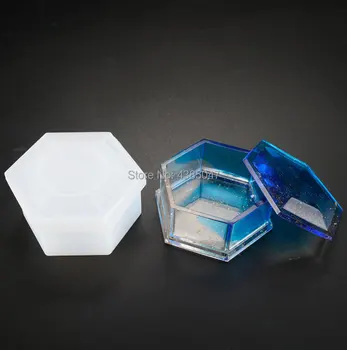 Hexagon sau Octogon Tăietură în Formă de Bijuterii Cutie Cadou Cutie de Depozitare Mucegai UV Rasina Matrite Bijuterii Bijuterii Unelte Accesorii Bijuterii