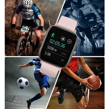 P8 Ceas Inteligent 1.4 inch Ecran Tactil Complet de Măsurare a ritmului Cardiac Sport Tracker de Fitness P20 Femei Ceas Inteligent Pentru ios și Android