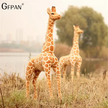 Dimensiuni uriașe Simulare Girafa 50-140cm Kawaii Moale Jucării de Pluș Drăguț Animal de Pluș Păpuși Cadou de Ziua de nastere Pentru Copii de Înaltă Calitate