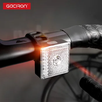 GACIRON 80 Lumen Biciclete Inteligent de Lumină de Biciclete Fata-Spate, Lumina de Avertizare Impermeabil Reflector Proiector Noapte de Echitatie de Siguranță Stop