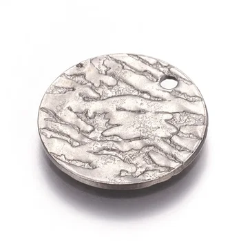 100buc de Placare în Vid Rotunde Plate din Oțel Inoxidabil, Pandantive pentru a face bijuterii Brățară Colier Accesorii 15x1mm, Orificiu: 1.5 mm
