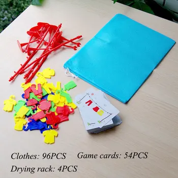 155PCS Montessori Curcubeu Haine de Uscare Joc de Culoare de Sortare Jucarii Educative Formarea Gândirii Logice Copil Montessori Jucărie pentru Copii