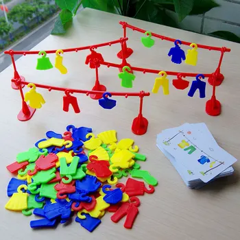 155PCS Montessori Curcubeu Haine de Uscare Joc de Culoare de Sortare Jucarii Educative Formarea Gândirii Logice Copil Montessori Jucărie pentru Copii