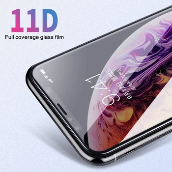 11D Protectie din sticla temperata pentru iphone 6 7 6s XS max XR 8 plus sticla iphone 7 8 x ecran protector de sticlă de pe iphone XS 8 STICLĂ
