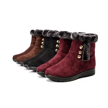 YAERNI2019 moda femei cizme de zăpadă iarna cald cizme groase de pluș plat glezna cizme pentru femei pantofi de bumbac femeie botas mujerE1190