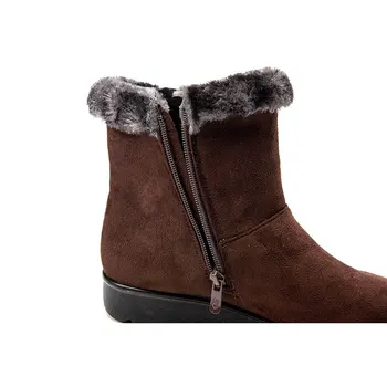 YAERNI2019 moda femei cizme de zăpadă iarna cald cizme groase de pluș plat glezna cizme pentru femei pantofi de bumbac femeie botas mujerE1190