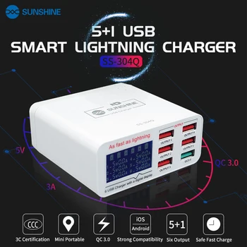 SS-304Q USB Inteligenta 2.4-Un Suport de Încărcare Rapidă QC 3.0 Puternic de Compatibilitate Pentru IPAD/iPhone, HUAWEI, XIAOMI, SAMSUNG OPUS VIVO