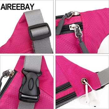 AIREEBAY Moda Mini borseta Pentru Femei Portabil Colorate pachet de Talie Călătorie Multifunctional Telefon rezistent la apa Sac de Curea