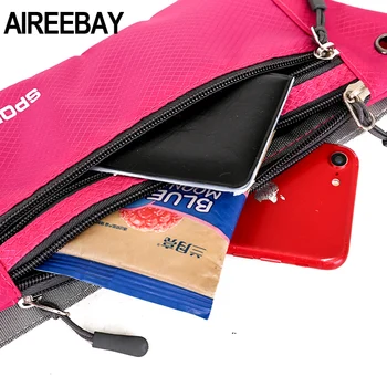AIREEBAY Moda Mini borseta Pentru Femei Portabil Colorate pachet de Talie Călătorie Multifunctional Telefon rezistent la apa Sac de Curea