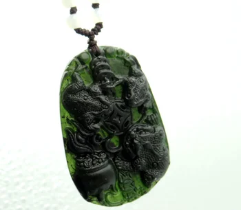 En-gros de piatra Naturala Cuart cristal Chinezesc piatră sculptate manual amuleta Dragon pandantiv pentru diy Bijuterii colier