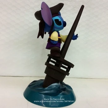 Disney Lilo & Stitch 11cm perie oală de Acțiune Figura Postura Anime Decor Colecție de Figurine de joaca model de Jucărie pentru copii cadouri