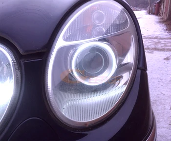 Ultra luminos led COB angel eyes kit inele de halogen Pentru Mercedes Benz e class w211 E200 E220 E270 E280 E320 E420 CDI 2003-2009