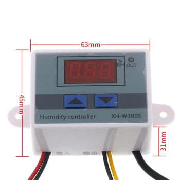 XH-W3005 W3005 DC12V 24V AC110V-220V Digital Umiditate Controller Higrometru Umiditate Comutator de Comandă 0~99%RH Cu Senzor de Umiditate