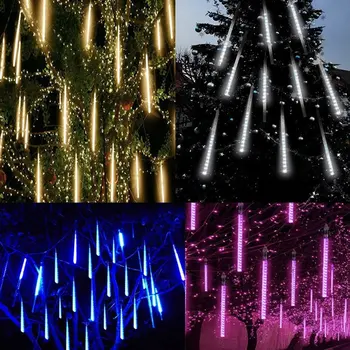 50CM Meteor Tub LED Ploaie de Meteoriți Tuburi Decorative de Crăciun Lumini LED Frumoasa Petrecere de Nunta Grădină Șir Lumina