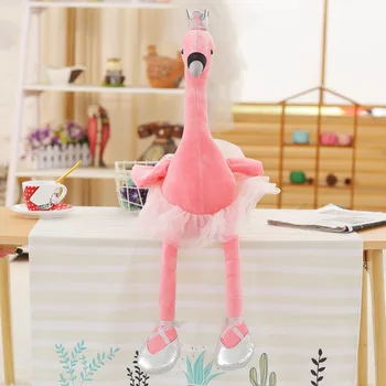 1 buc 50/80cm Frumoasă Lebădă cu Coroana Jucărie de Pluș Umplute Flamingo Papusa Copii Baby Animal Minunat Jucărie pentru Copii Fata de Cadou de Crăciun