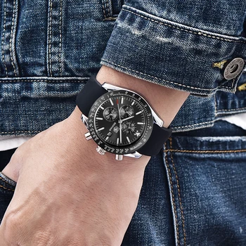 BENYAR Brand de Lux pentru Bărbați din oțel inoxidabil Cuarț ceas de sincronizare impermeabil militare cronograf Bărbați Cuarț ceas relogio masculino