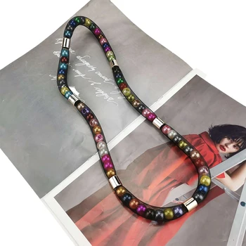 UKEBAY Noi Multicolor Perle Plasă Coliere Femei Cravată Colier Designer de Bijuterii de Lux Haine Accesorii Boho Partidul Colier