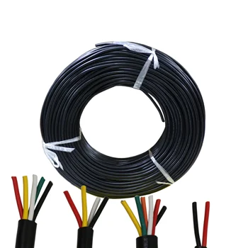 10 metri UL 2464 2C / 3C / 4C / 5C /6C 22AWG multicore PVC cablu jacheta sârmă de cupru cositorit cablu audio cablu de Alimentare de sârmă
